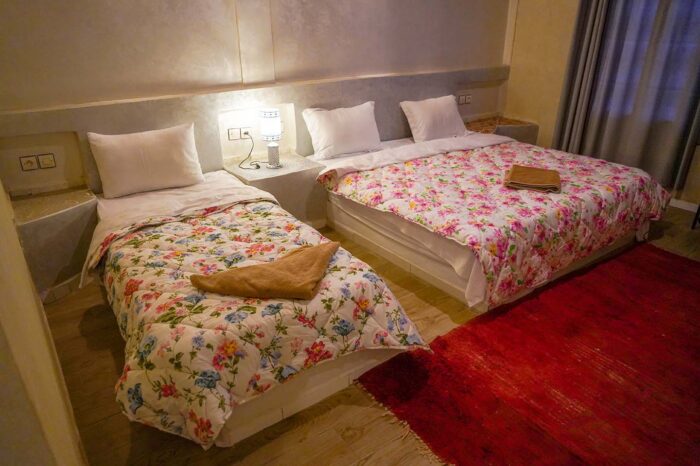 Comfortable Triple Room with desert views near Erg Chebbi dunes