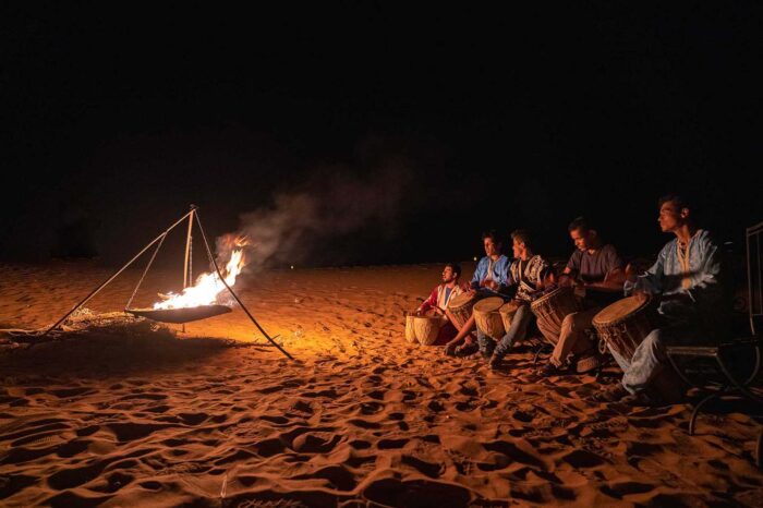 Berber Music & Fire Nights Under the Starlit Sky