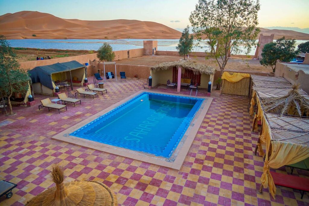 Refreshing Swimming Pool in the Moroccan Desert